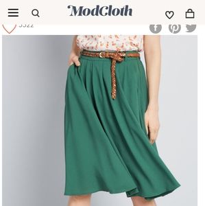 Modcloth Breathtaking Tiger Lilies Skirt NWT